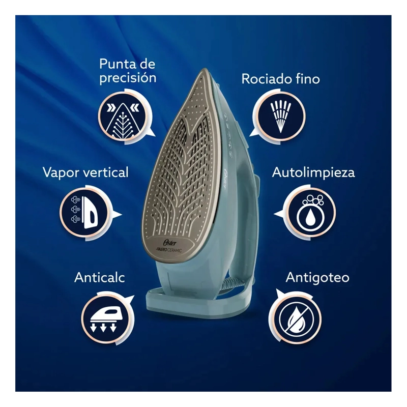 PLANCHA DE ROPA A VAPOR OSTER ANTIGOTEO 2200W - 2