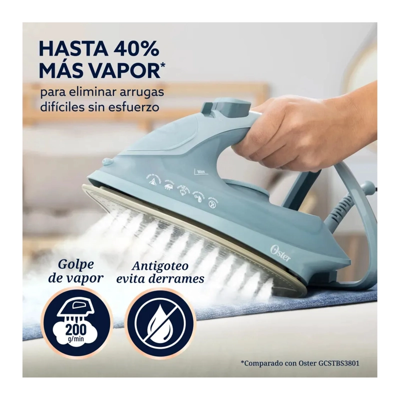 PLANCHA DE ROPA A VAPOR OSTER ANTIGOTEO 2200W - 3