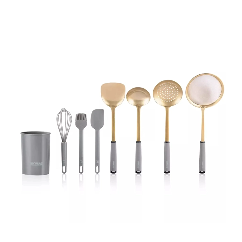 JUEGO DE UTENSILIOS ACERO INOXIDABLE 8 PIEZAS - 2