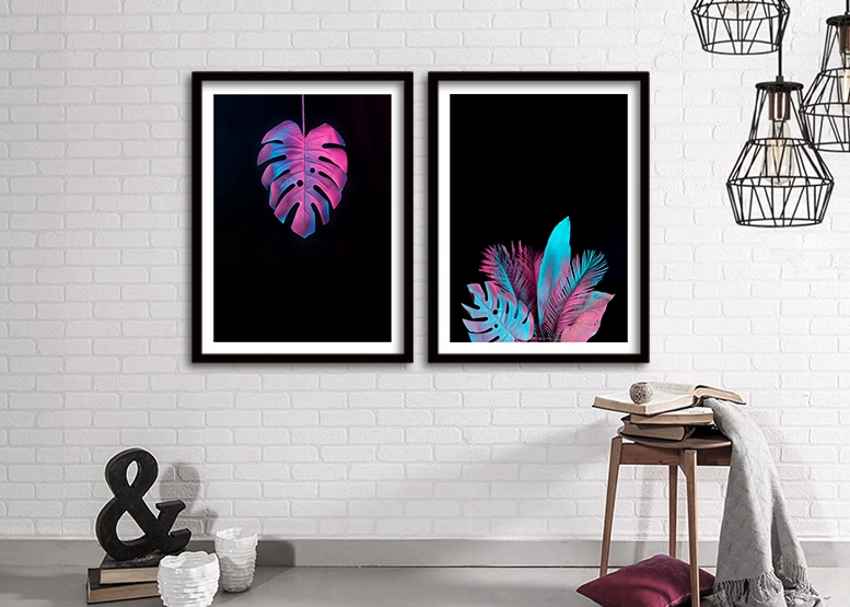 CUADRO DOBLE 70X50 CM ILUSTRACION MIX IMPACTO - 2
