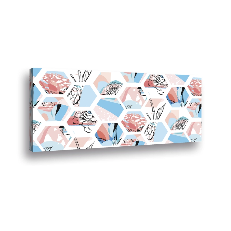 CANVAS FLOWER HONEYCOMB