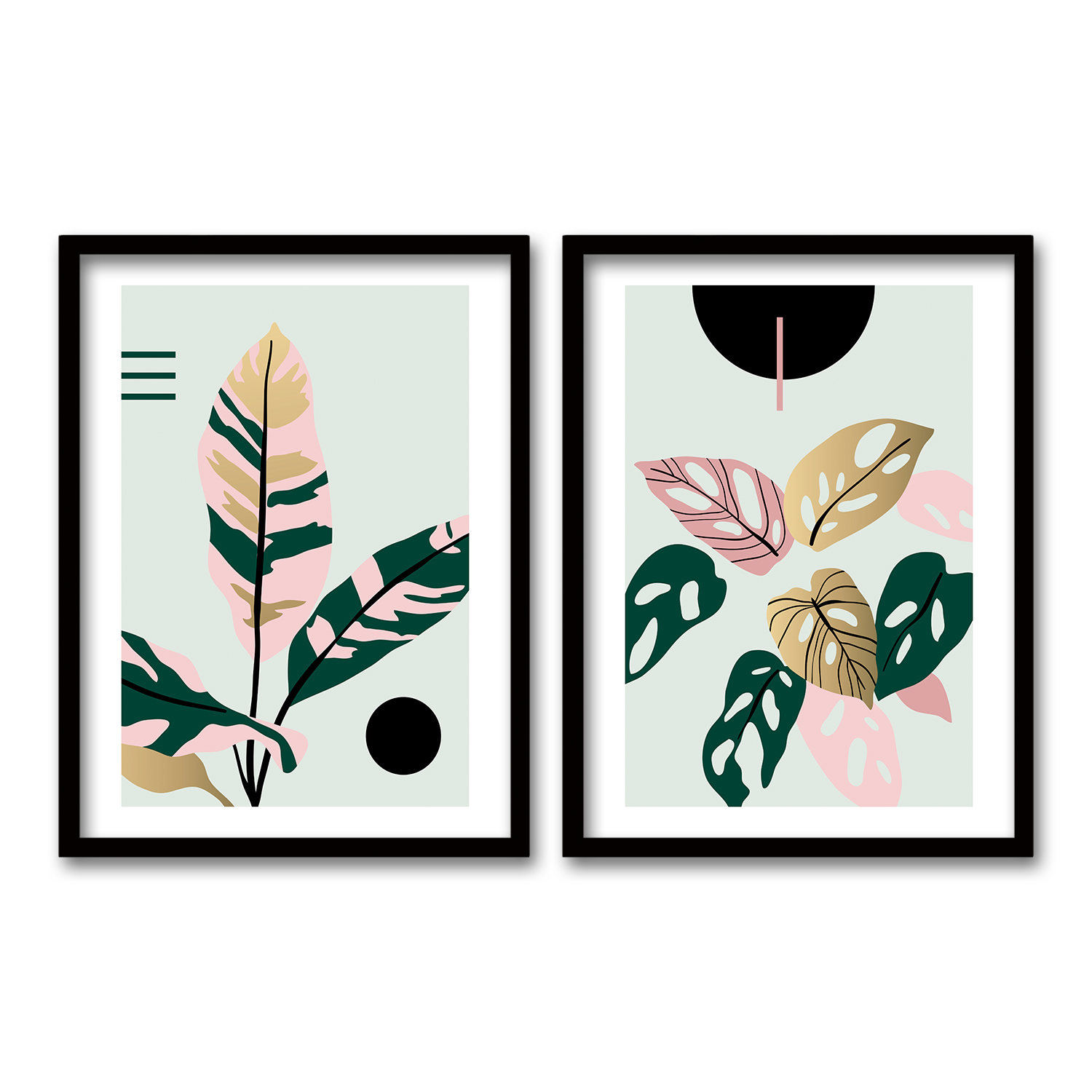 CUADRO DUO NEGRO 50X35CMS FLW - 1