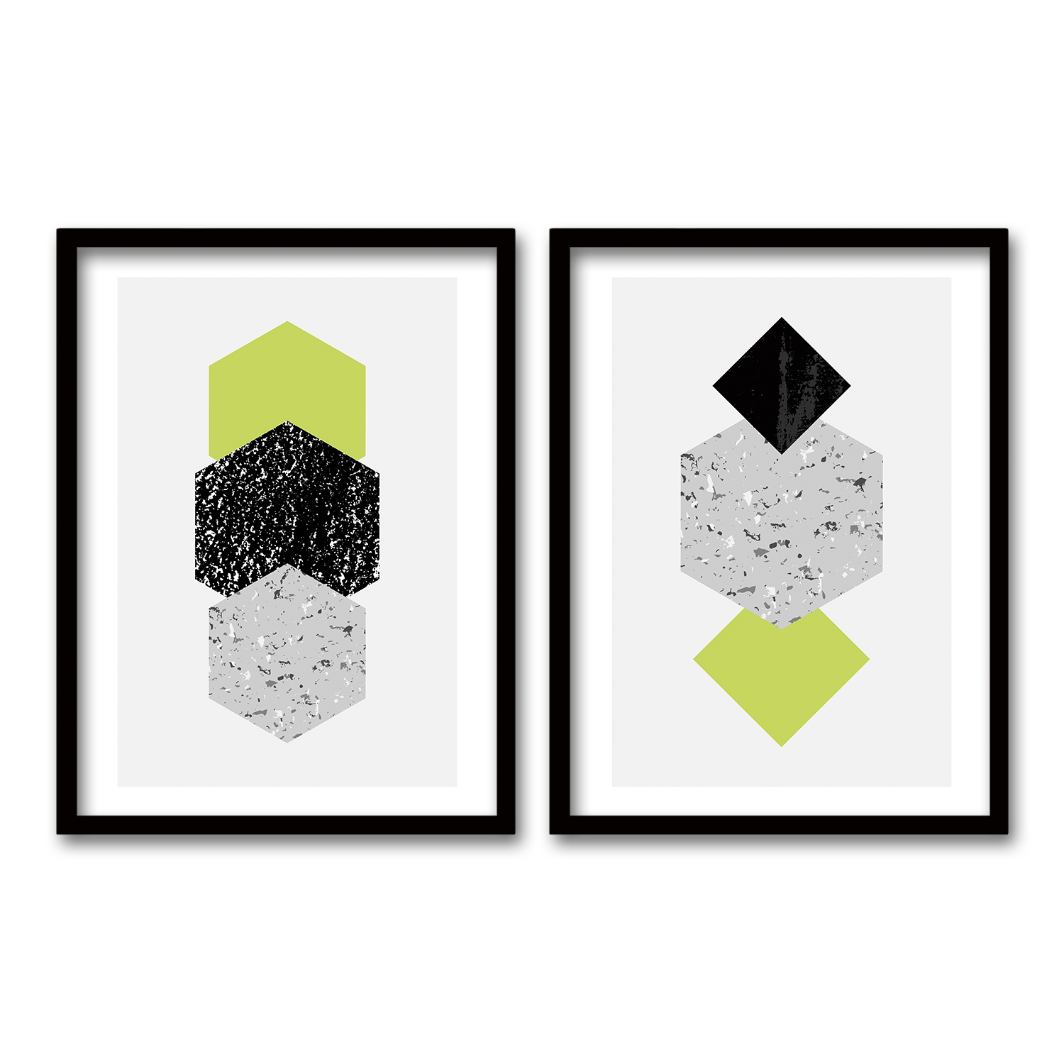 CUADRO DUO NEGRO 70X50CMS LIMA - 1