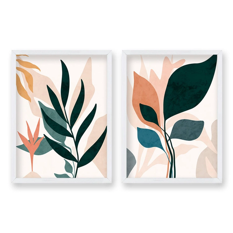 CUADRO DUO JARDÍN DE ENSUEÑO TAMAÑO 40X30 CMS LISA 2X2 CM - 1