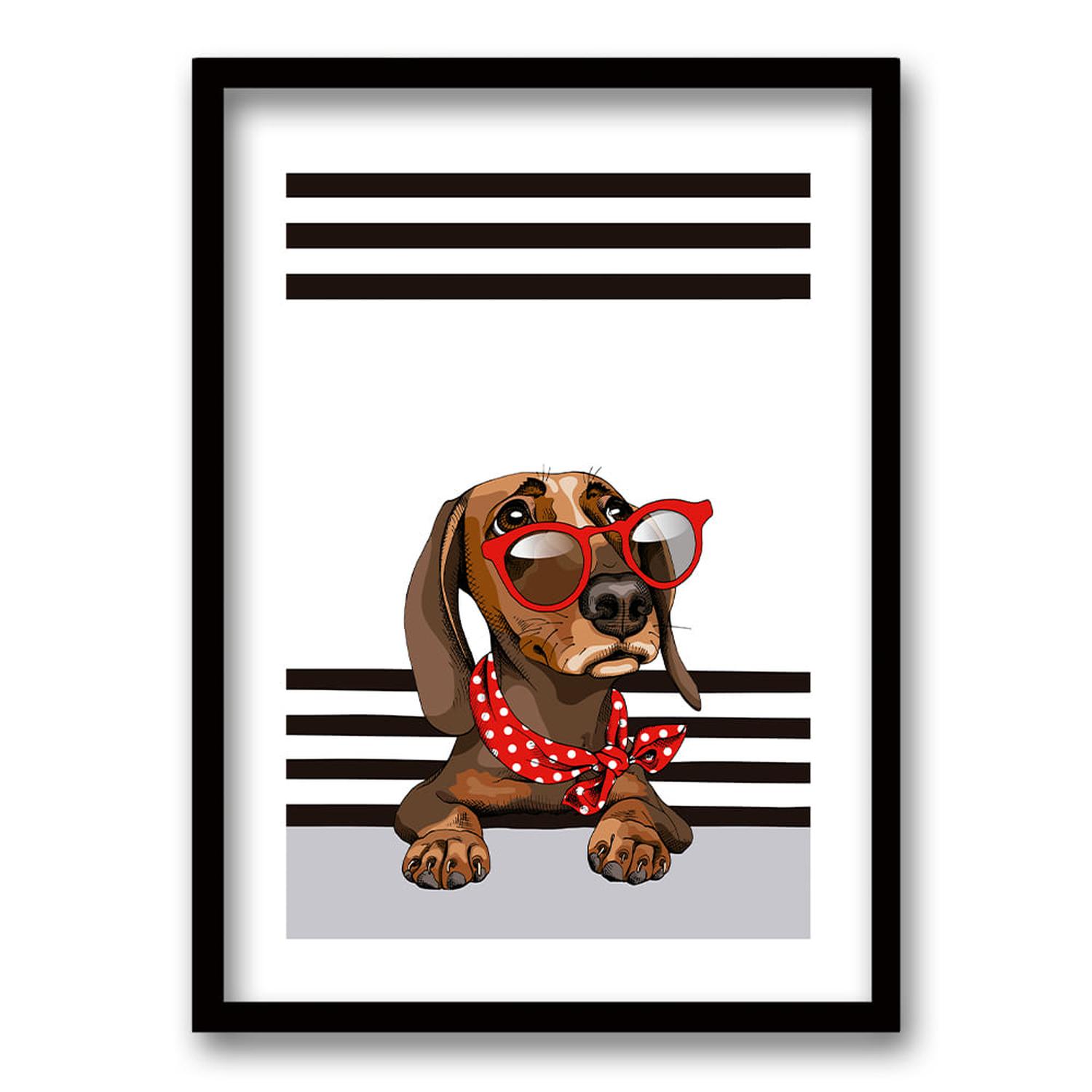 CUADRO DACHSHUND TAMAÑO 50X35 CM 50X35 CM - 1