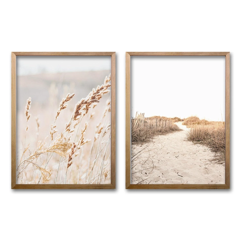 CUADRO DUO NATURALEZA TAMAÑO 40X30 CMS LISA 2X2 CM - 1