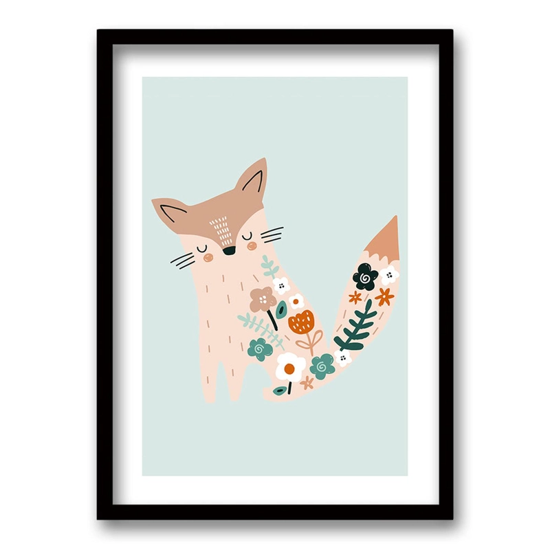 CUADRO ZORRITO 40X30 CM - 1