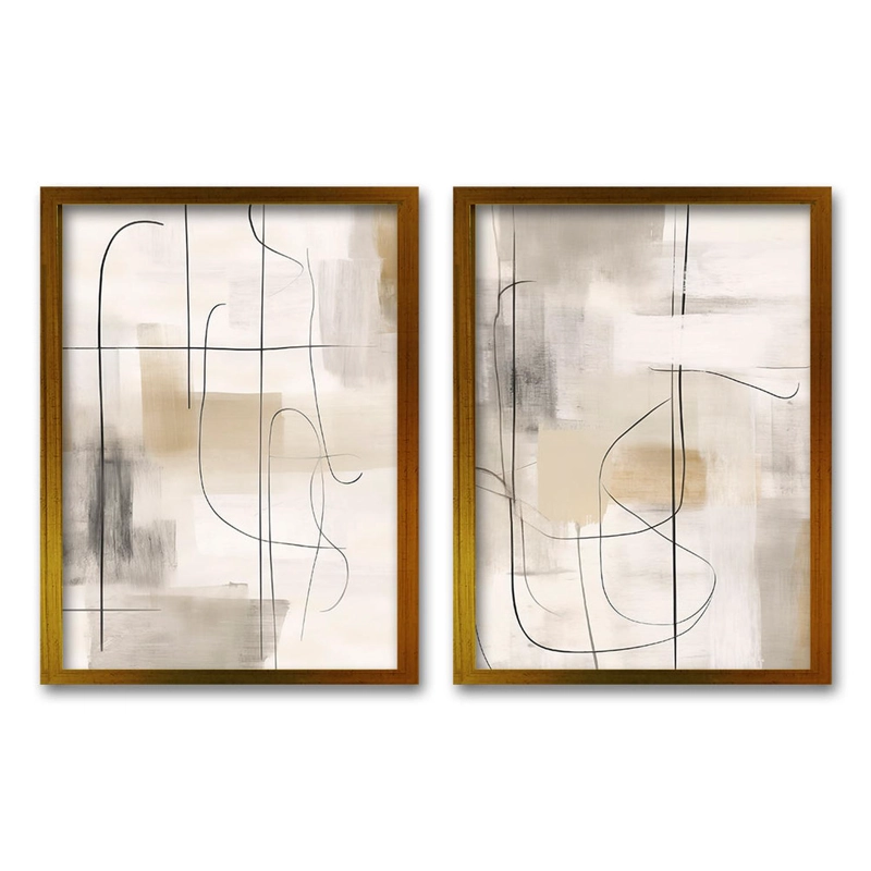 CUADRO DUO CONTRASTE GRADUAL TAMAÑO 40X30 CMS LISA 2X2 CM - 1