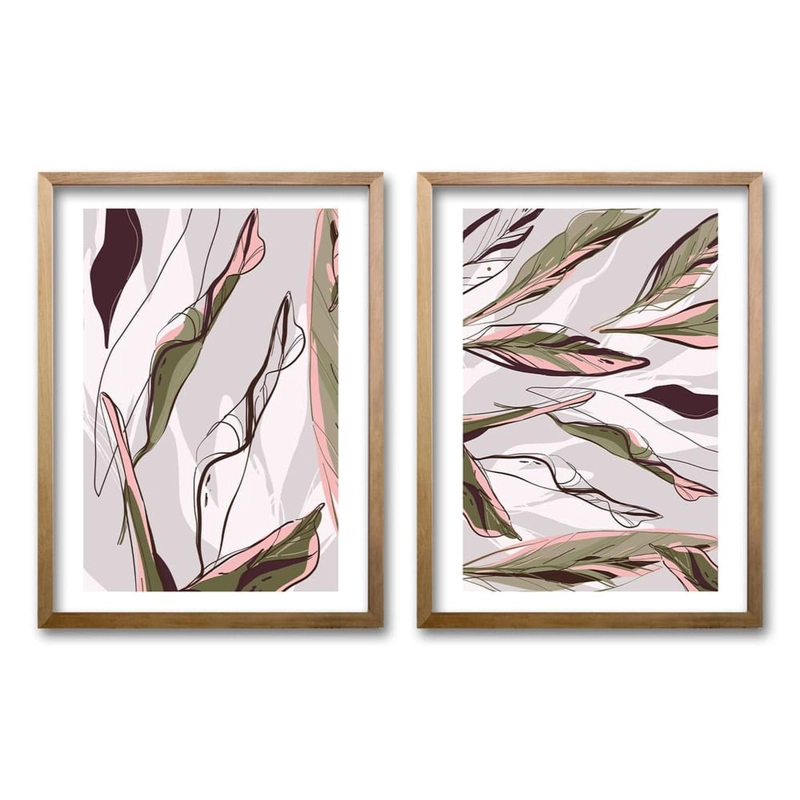 CUADRO DUO LEE 70X50 CM, LISA 2X2 CM - 1