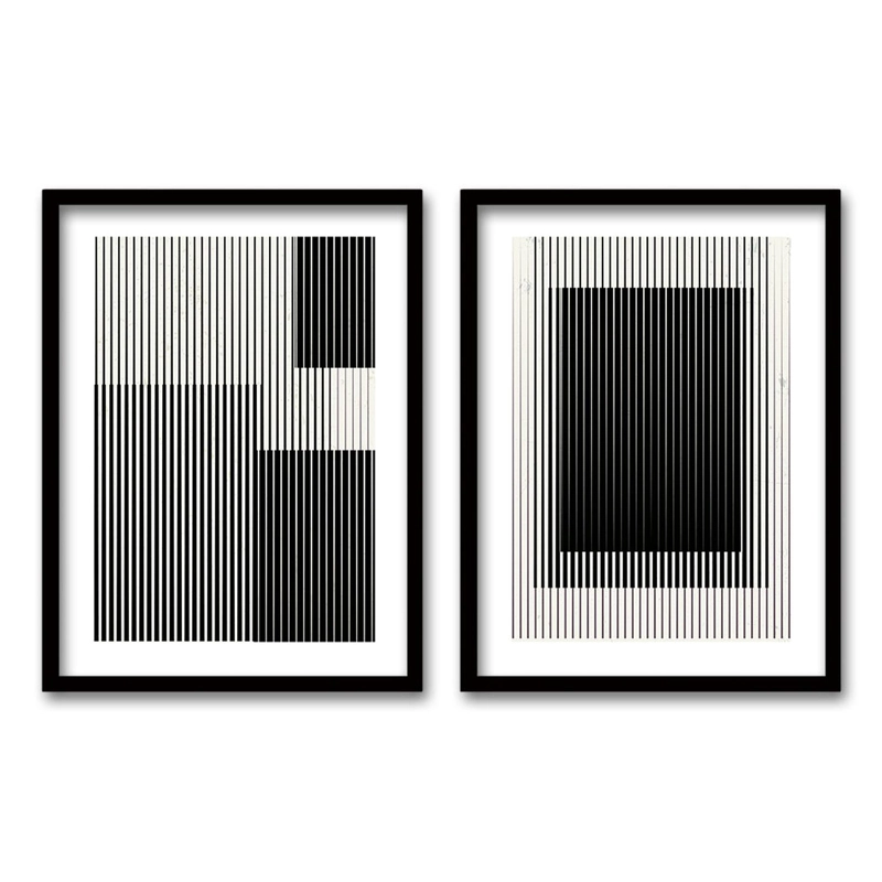 CUADRO DUO CONVERGENCIA VISUAL TAMAÑO 40X30 CMS LISA 2X2 CM - 1