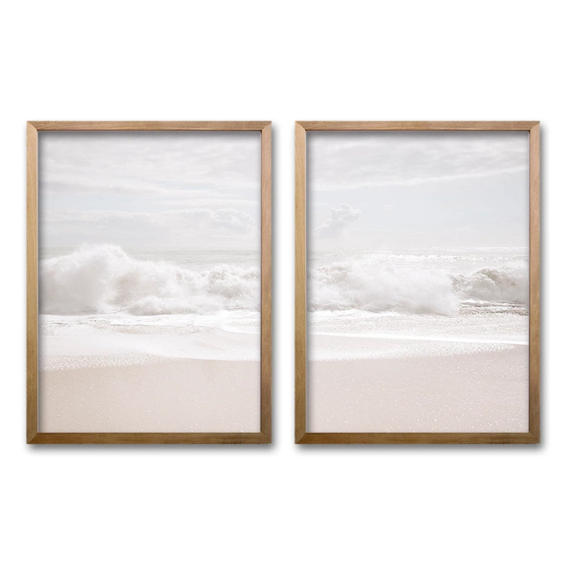 CUADRO DUO RESPLANDOR COSTERO TAMAÑO 40X30 CMS LISA 2X2 CM - 1