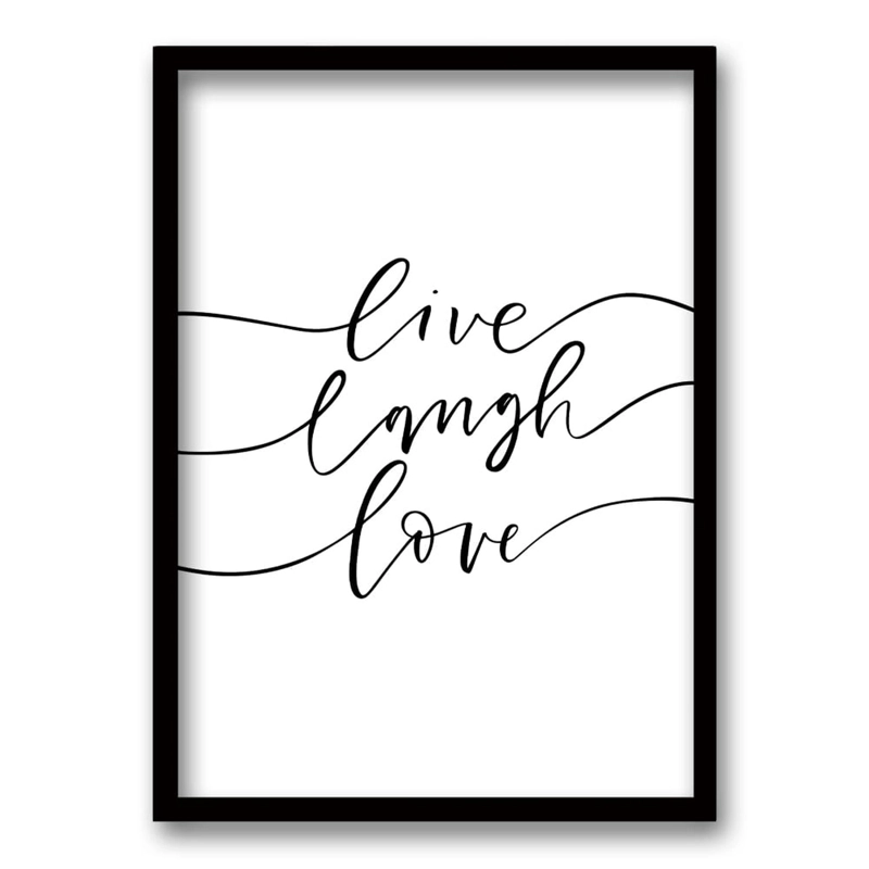 CUADRO LIVE, LAUGH, LOVE 40X30 CM - 1