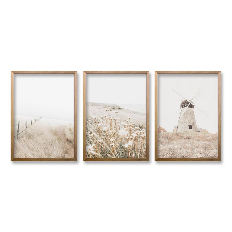 CUADRO TRIO ENCANTO VINTAGE TAMAÑO 40X30 CM LISA 2X2 CM - 1