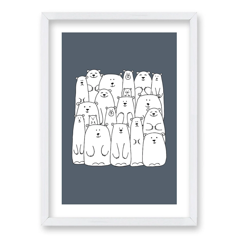 CUADRO POLAR FAMILY I TAMAÑO 50X35 CM 50X35 CM - 1