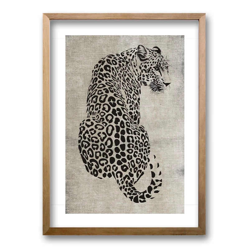 CUADRO ELEGANCIA LEOPARDINA 40X30 CM, LISA 2X2 CM - 2