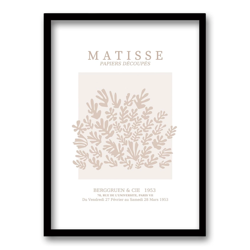 CUADRO MATISSE ROSE III 40X30 CM, LISA 2X2 CM - 1