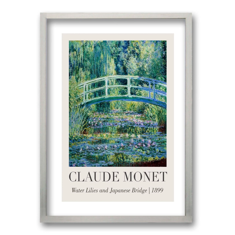 CUADRO CLAUDE MONET III 70X50 CM, LISA 2X2 CM - 1