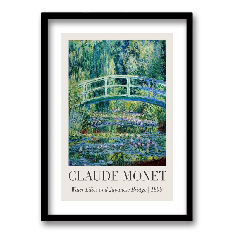 CUADRO CLAUDE MONET III 40X30 CM, LISA 2X2 CM - 1