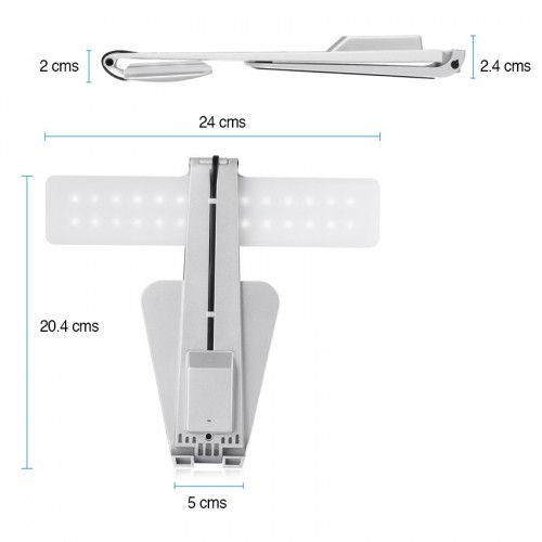 LÁMPARA LED ESCRITORIO RECARGABLE ALUMINIO - 3