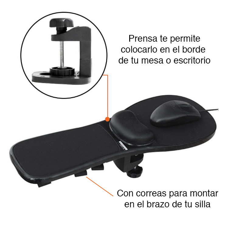 Mouse Pad con apoya Brazo silla - 5