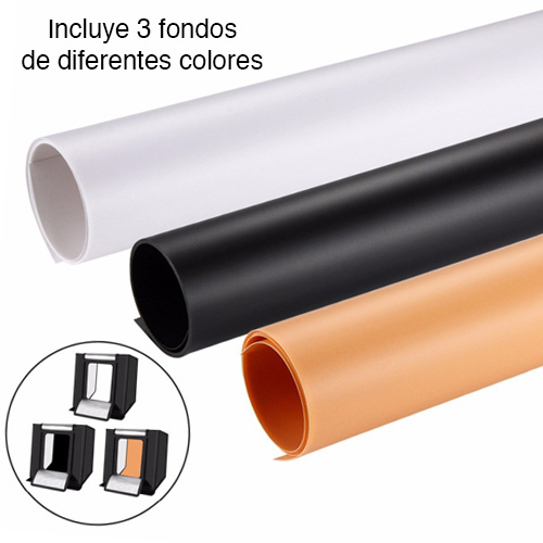 ESTUDIO FOTOGRÁFICO PULUZ EN4368 PORTÁTIL 40 CMS LED USB - 3