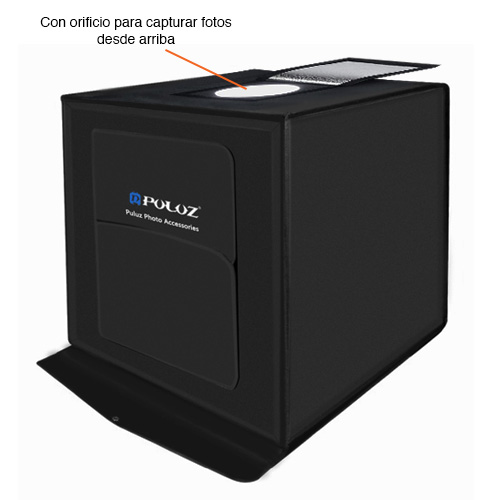 ESTUDIO FOTOGRÁFICO PULUZ EN4368 PORTÁTIL 40 CMS LED USB - 5