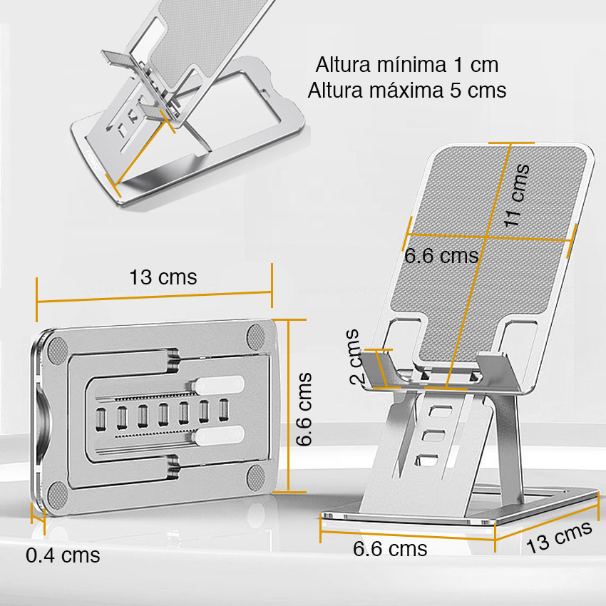SOPORTE CELULAR NEWO NW-S3 IPHONE ALUMINIO AJUSTABLE - 9