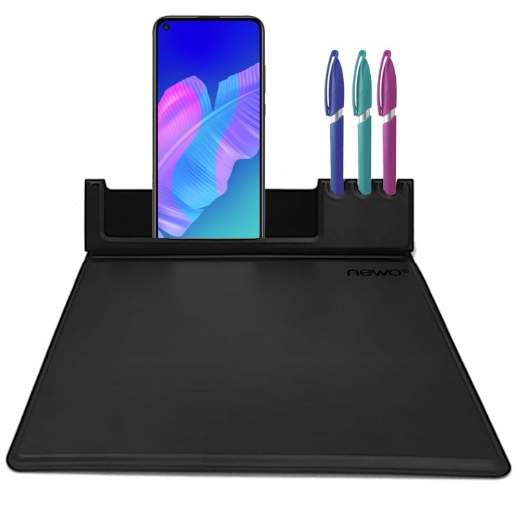 MOUSE PAD NEWO CUERO PU CON SOPORTE CELULAR Y LAPICERO - 1
