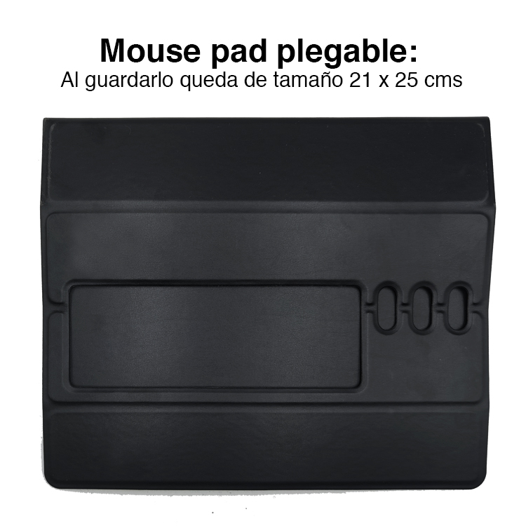 MOUSE PAD NEWO CUERO PU CON SOPORTE CELULAR Y LAPICERO - 4