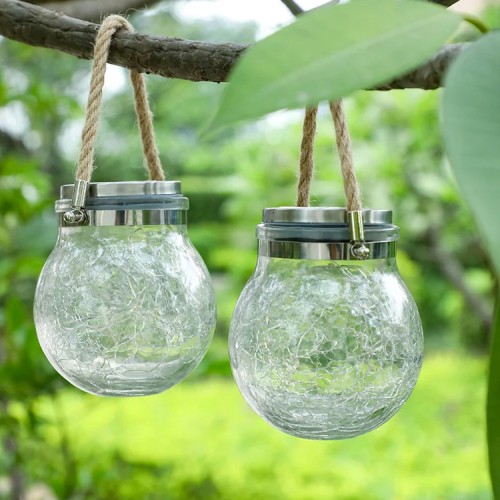 LÁMPARA SOLAR MIABU NWPC20 COLGANTE LUZ CÁLIDA JARDÍN - 2