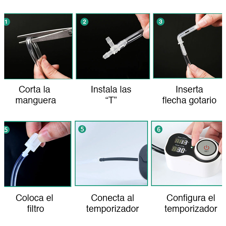 SISTEMA MIABU MIB-SRIP01 RIEGO CON TEMPORIZADOR POR GOTEO PLANTAS - 4