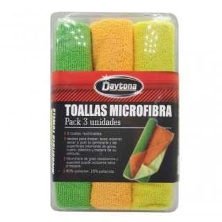 PAÑOS MICROFIBRA LIMPIEZA 3 UNIDADES 40 X 40 CMS - 1