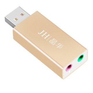 TARJETA DE SONIDO USB A 3.5 MM MICRÓFONO AUDÍFONO JH - 1