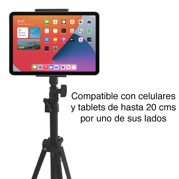 TRÍPODE NEWO NB-22 CELULAR Y TABLETS HASTA 200 CMS ATRIL - 3