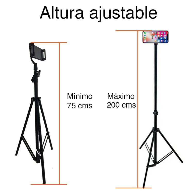 TRÍPODE NEWO NB-22 CELULAR Y TABLETS HASTA 200 CMS ATRIL - 7