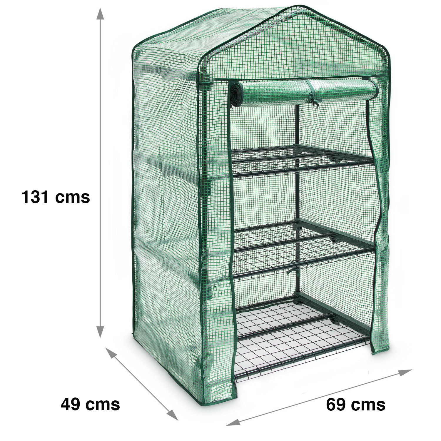 INVERNADERO MIABU VERTICAL ARMABLE 3 BANDEJAS 131 CM METAL - 4