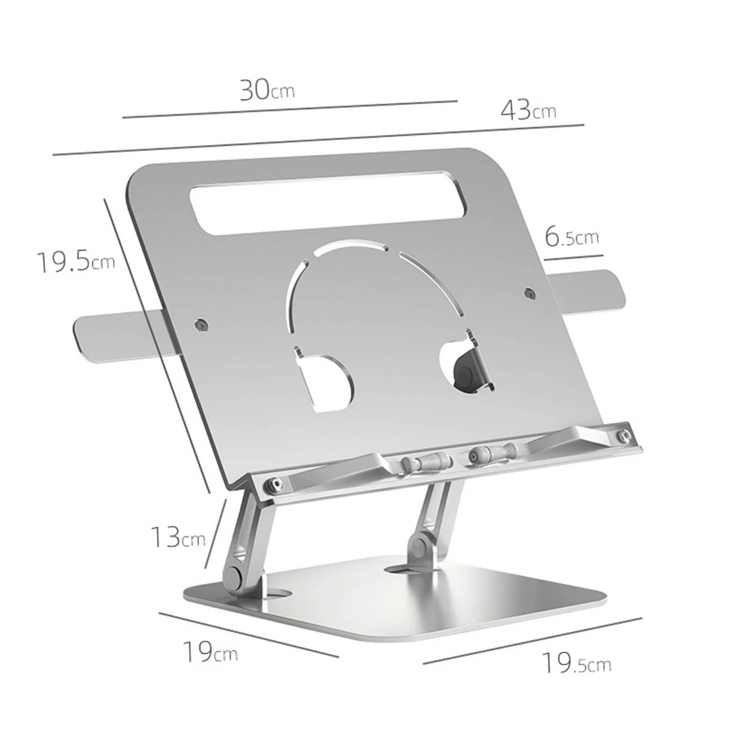 MESA NEWO LIBROS Y NOTEBOOK SOPORTE ALUMINIO - 5