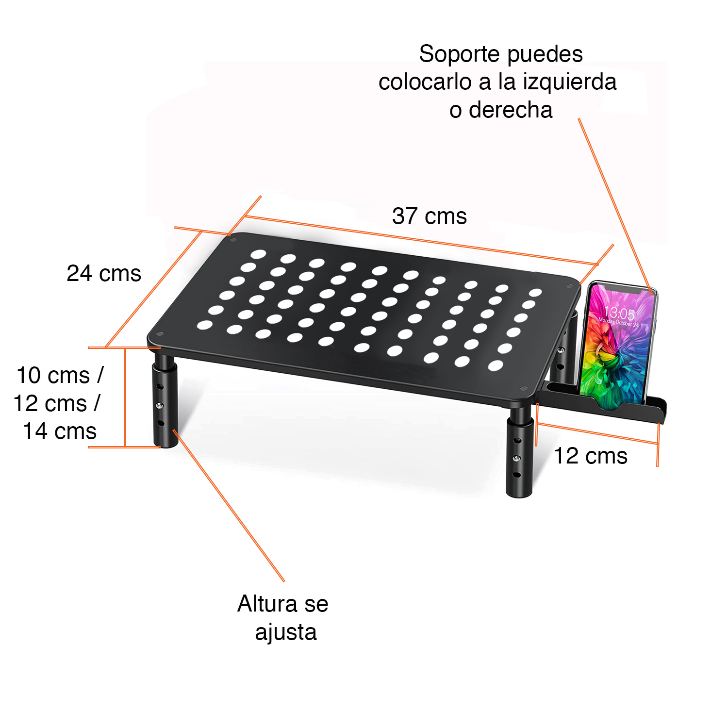 BASE MONITOR NEWO CON SOPORTE CELULAR NW-MAC23 - 7