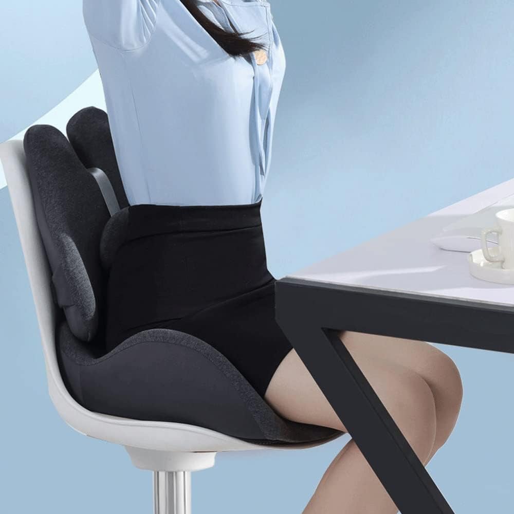 Respaldo Lumbar y cojin para coxis silla y automóvil - 3