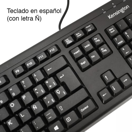 TECLADO USB ANTIDERRAME PC NOTEBOOK KENSINGTON K72444 - 2