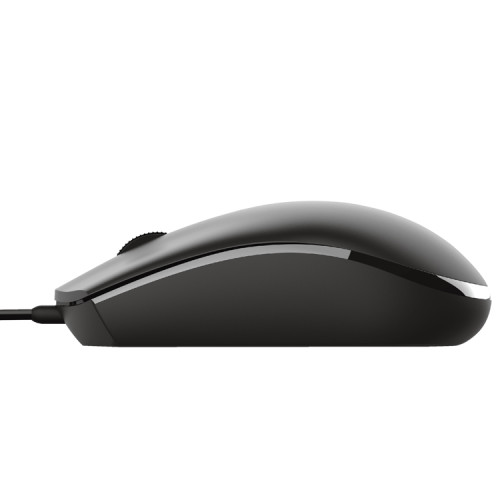 MOUSE USB CABLE 1200 DPI NEGRO AMBIDIESTRO TRUST - 3