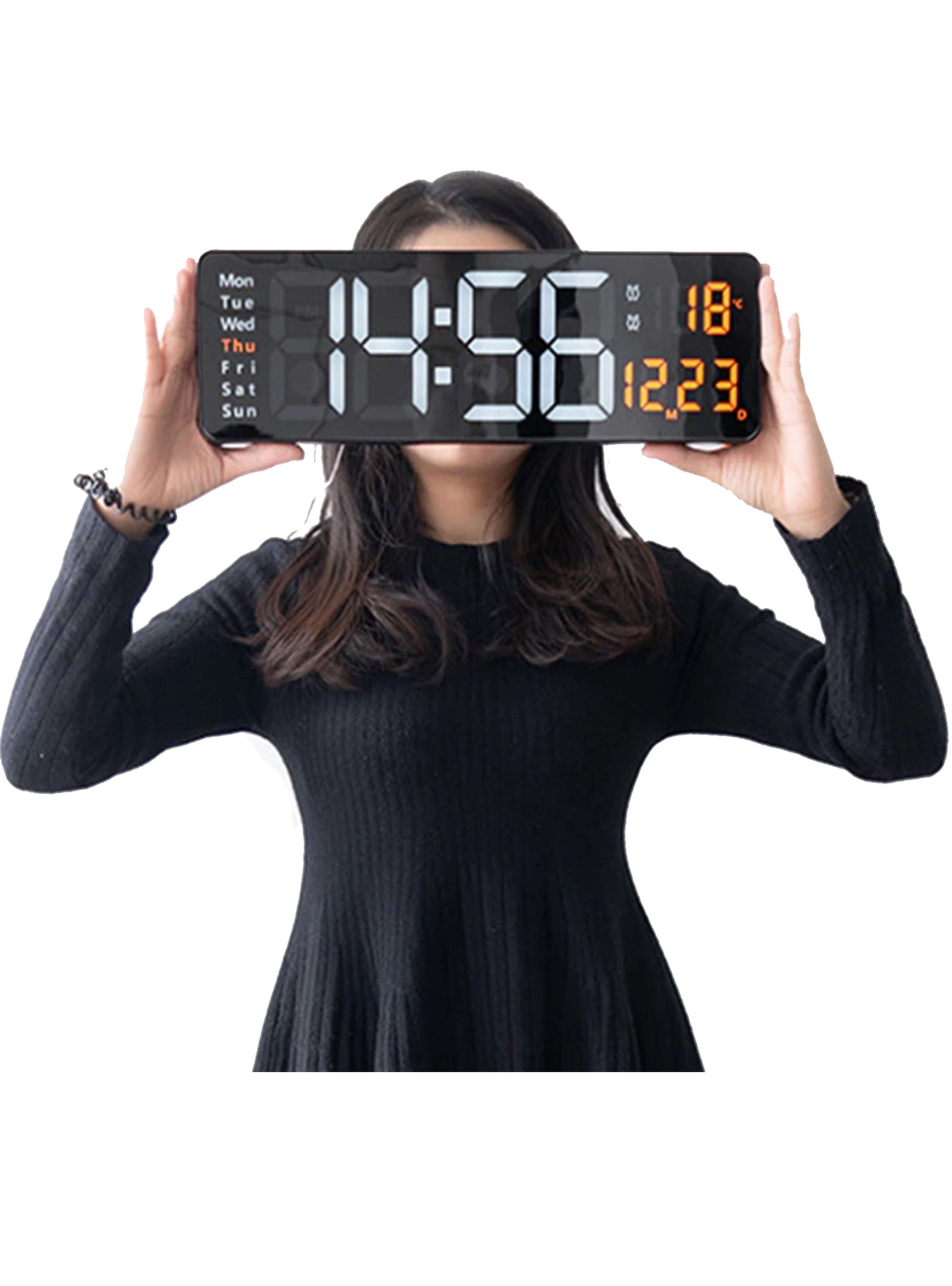 RELOJ DIGITAL NEWO PARED GRANDE TEMPORIZADOR Y TEMPERATURA - 1