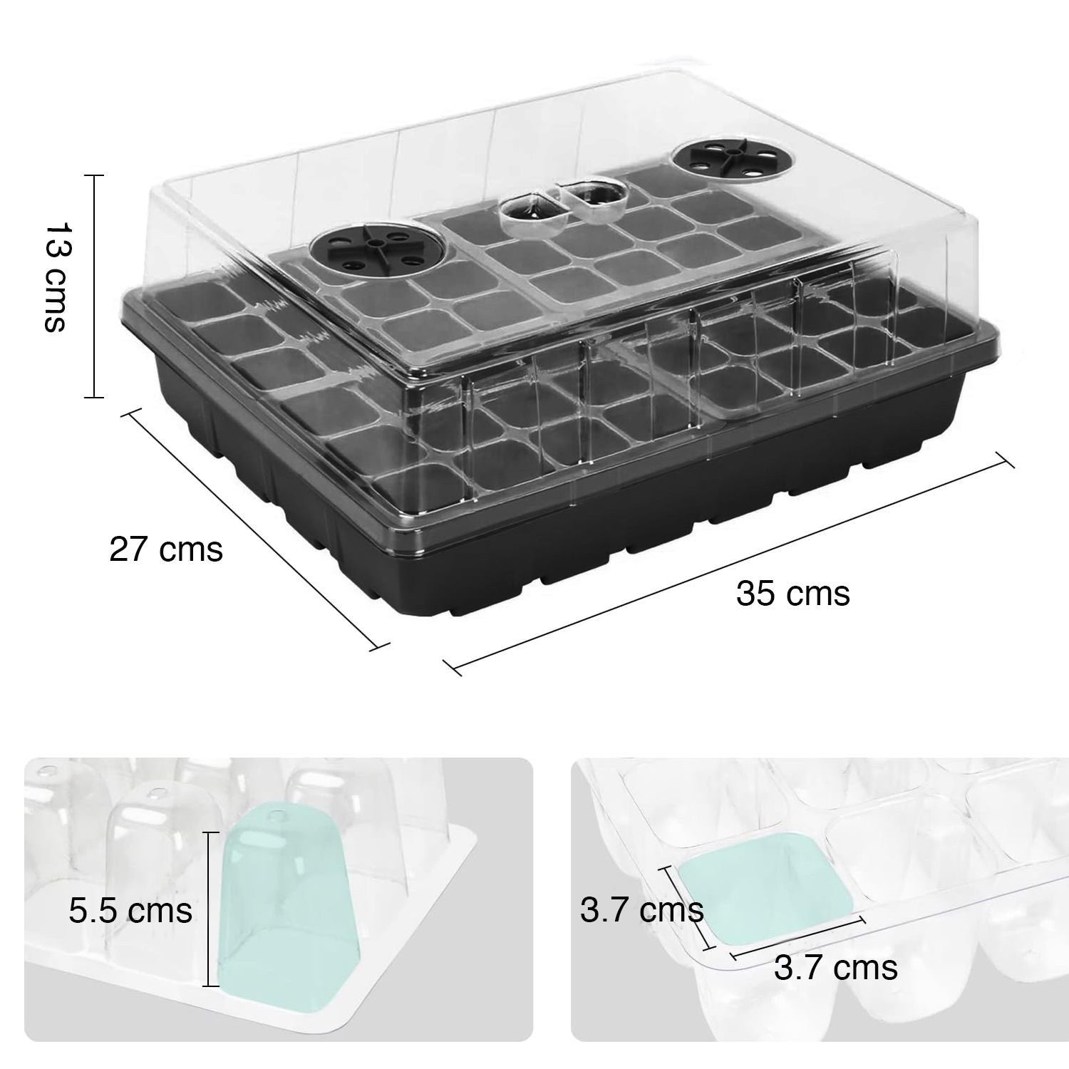 ALMACIGUERA GERMINADOR SEMILLAS 48 CELDAS - 6