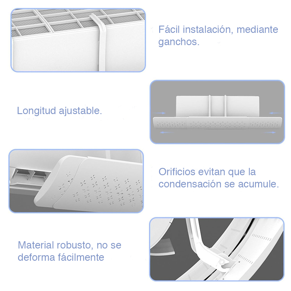 DEFLECTOR MIABU MIB-DVAA AIRE ACONDICIONADO AJUSTABLE UNIVERSAL - 5