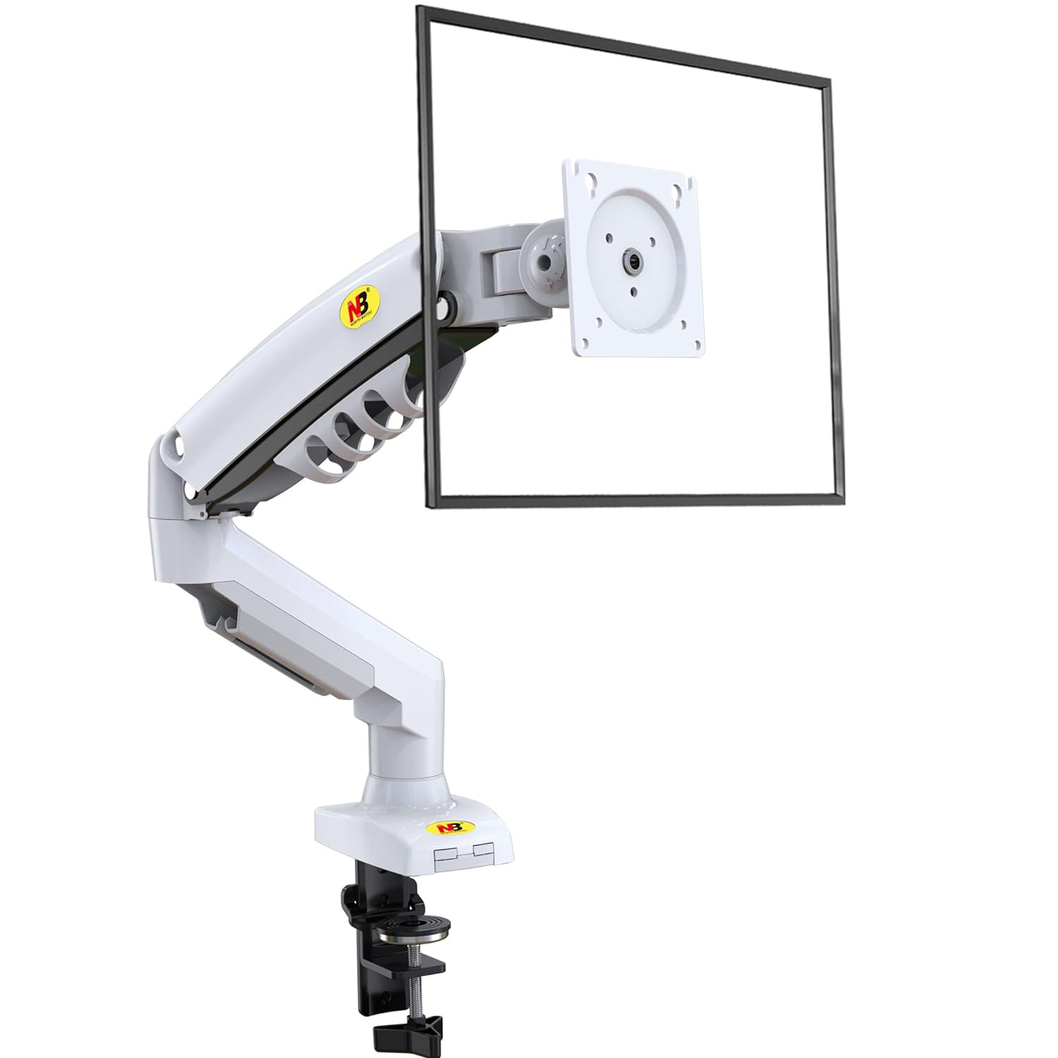 SOPORTE MONITOR BLANCO ARTICULADO GIRATORIO ESCRITORIO NEWO - 8