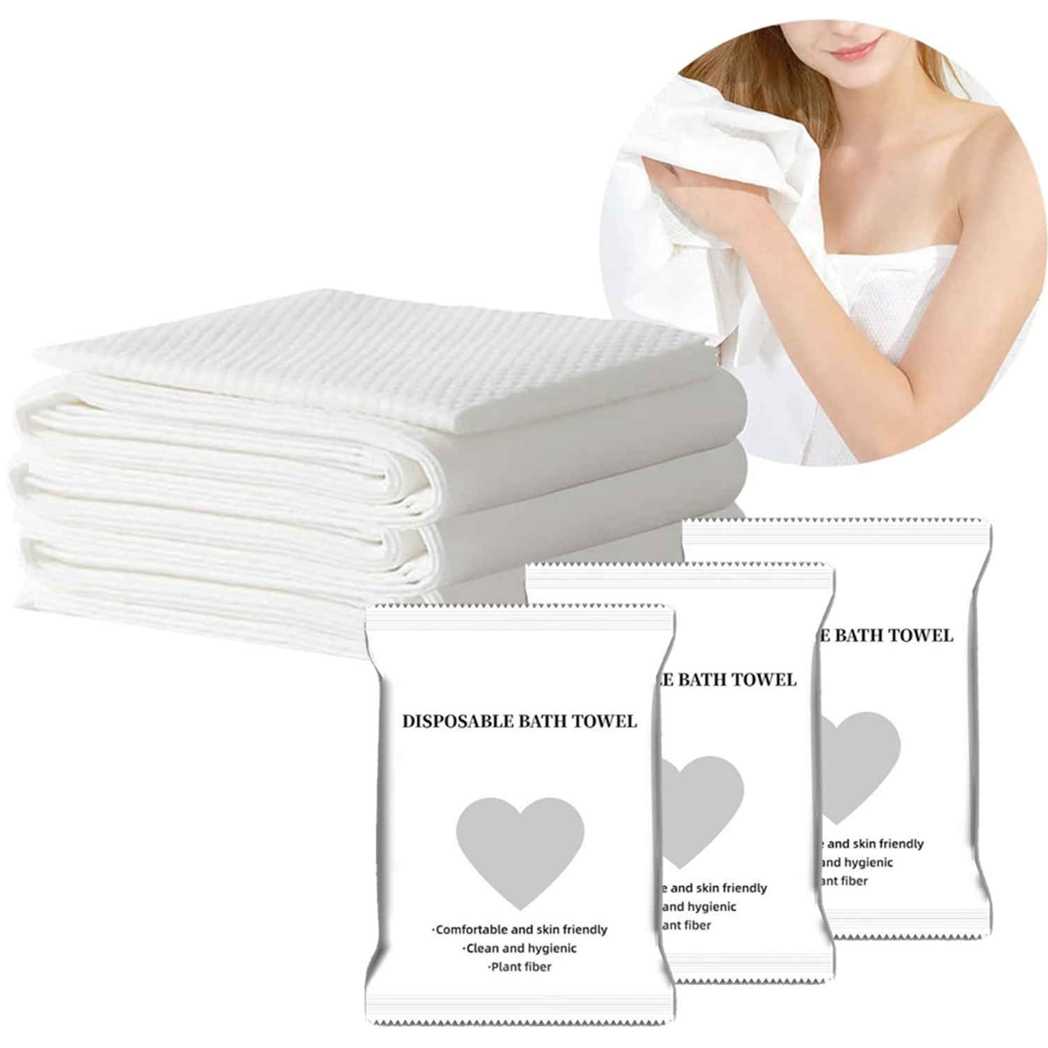 PACK TOALLAS DESECHABLES PARA CUERPO BAÑO 140 X 70 CMS - 1