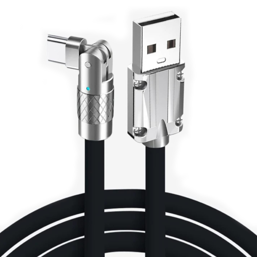 CABLE USB C 120W A USB ANGULO 180 GRADOS - 1