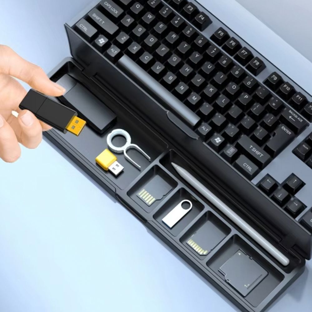 APOYA MUÑECAS NEWO TECLADO CON ORGANIZADOR ESCRITORIO NW-REP40 - 2