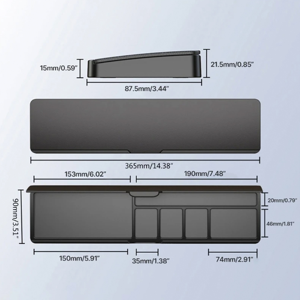 APOYA MUÑECAS NEWO TECLADO CON ORGANIZADOR ESCRITORIO NW-REP40 - 7