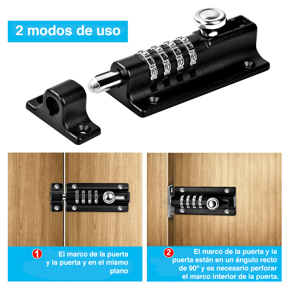 PESTILLO NEWO MIB-NSCP3 PUERTA CON CLAVE PICAPORTE MUEBLES - 3